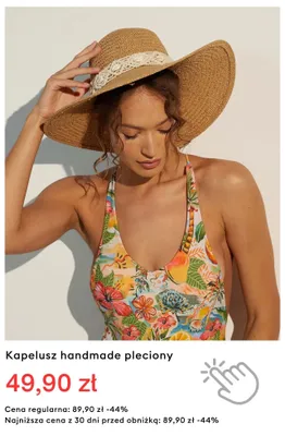 Kapelusz handmade pleciony promocja w Medicine