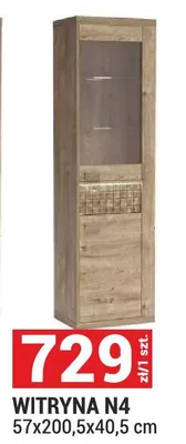Witryna System Natural N4 kratka Ribbeck 57x200,5x40,5cm promocja w Merkury Market