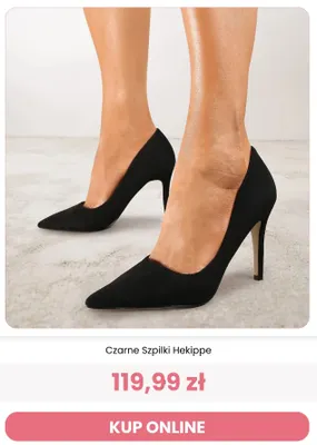 Czarne szpilki Hekippe Renee promocja w Renee