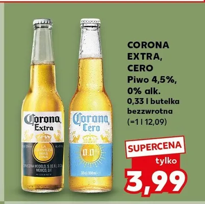 Piwo Corona Extra promocja w Kaufland