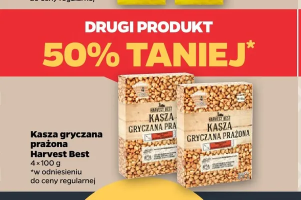 Kasza gryczana prażona Harvest Best promocja w Netto