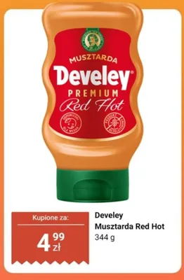 Musztarda Red Hot Develey promocja w Dino