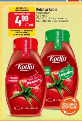 Ketchup Kotlin Pikantny promocja w POLOmarket