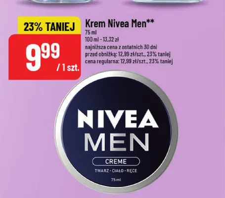 Krem Nivea Men promocja w POLOmarket
