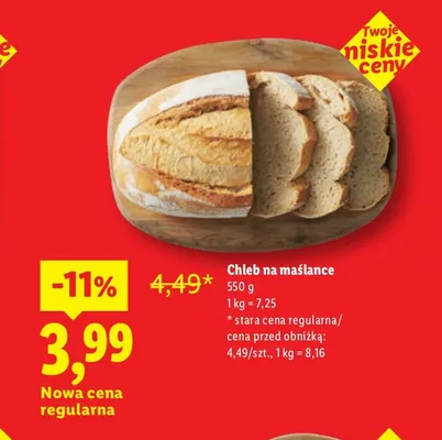 Chleb na maślance promocja w Lidl