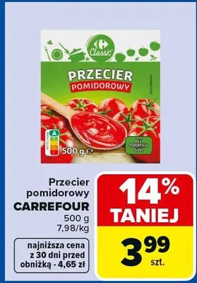 Przecier pomidorowy promocja w Carrefour
