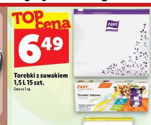 Torebki z suwakiem Favi 1,5 l promocja w TOPAZ