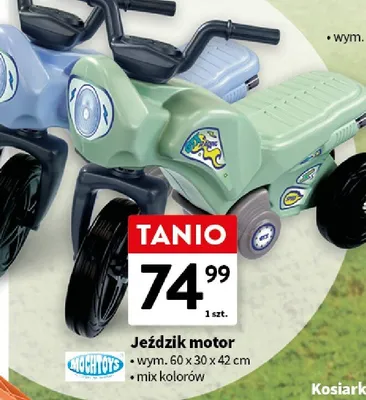 Jeździk motor wym. 60x30x42cm mix kolorów promocja w Intermarche