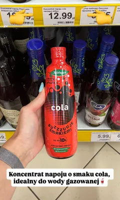 Koncentrat napoju cola Herbapol promocja w Dino