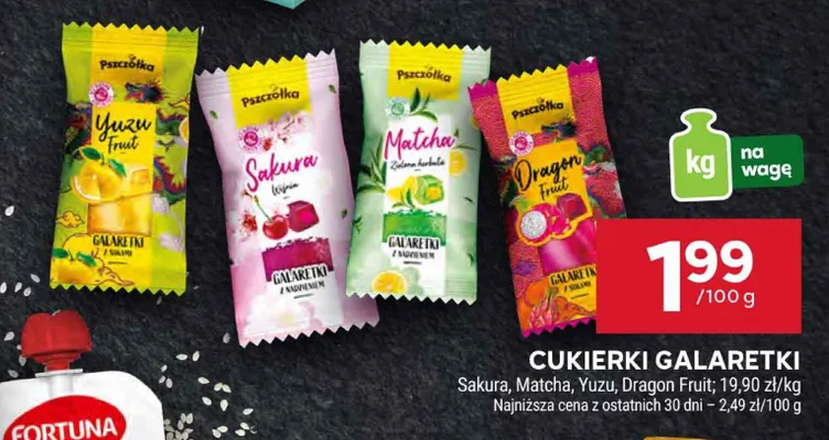 Cukierki galaretki Yuzu Fruit promocja w Stokrotka