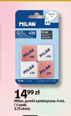 Gumki syntetyczne Milan 4-pak promocja w Empik