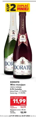 Wino musujące Dorato Rosso promocja w Kaufland