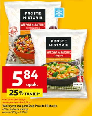 Warzywa na patelnię klasyczne promocja w Auchan