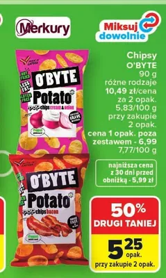 Chipsy O'BYTE promocja w Carrefour