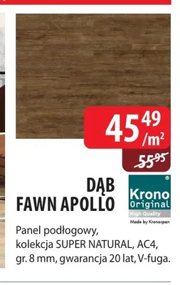 Panele podłogowe Krono Original Dąb Fawn Apollo Super Natural AC4 8 mm promocja w Dobre Dla Domu