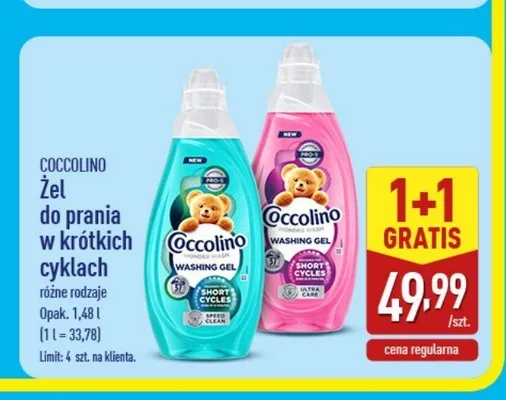 Żel do prania Coccolino Care Sensitive promocja w Aldi