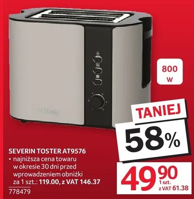 Toster AT9576 Severin promocja w Selgros