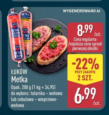 Metka cebulowa wieprzowo-wołowa Łuków promocja w Aldi