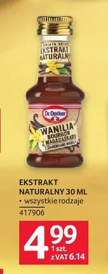 Ekstrakt naturalny wanilia Bourbon Dr. Oetker promocja w Selgros