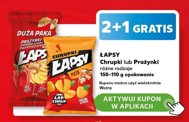 Chrupki Łapsy pizza promocja w Kaufland