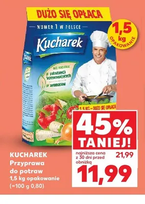 Przyprawa do potraw Kucharek promocja w Kaufland