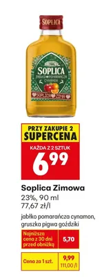Likier Soplica Zimowa gruszka-pigwa-goździki promocja w Biedronka