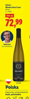 Wino Solaris, Winnica Braci Czart promocja w Lidl