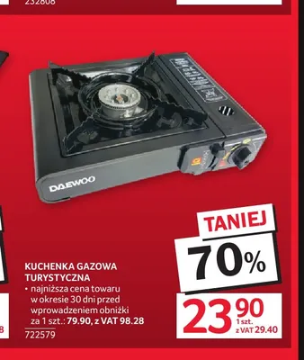 Kuchenka gazowa turystyczna Daewoo promocja w Selgros