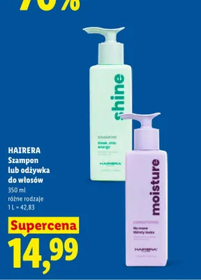 Szampon do włosów Hairera Shine promocja w Lidl