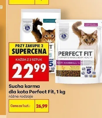 Sucha karma dla kota Perfect Fit promocja w Biedronka