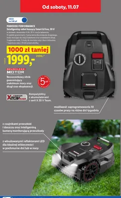 Robot koszący Parkside Performance Smart & Free promocja w Lidl