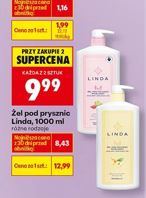 Żel pod prysznic, różne rodzaje promocja w Biedronka