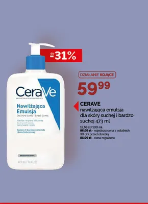 Nawilżająca emulsja dla skóry suchej i bardzo suchej CeraVe promocja w Ziko Dermo