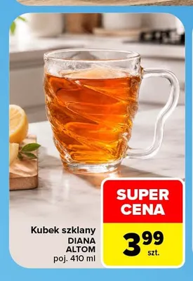 Kubek szklany Diana Altom 410 ml promocja w Carrefour