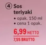 Sos teriyaki promocja w Makro