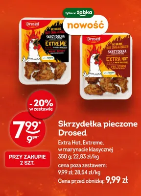 Skrzydełka pieczone Drosed Extreme promocja w Żabka