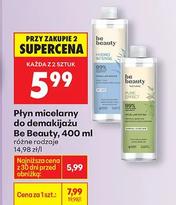 Płyn micelarny do demakijażu różne rodzaje promocja w Biedronka