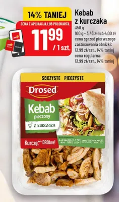 Kebab z kurczaka pieczony Drosed promocja w POLOmarket