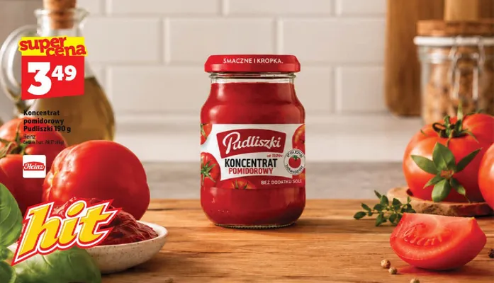 Koncentrat pomidorowy Pudliszki promocja w TOPAZ