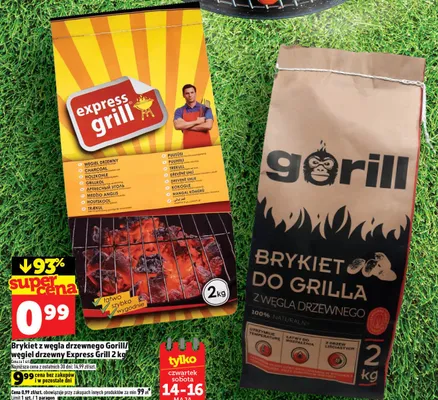 Brykiet z węgla drzewnego Gorill promocja w TOPAZ