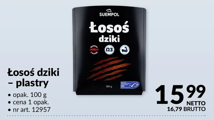 Łosoś dziki - plastry promocja w Makro