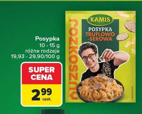 Posypka truflowo-serowa Kamis promocja w Carrefour