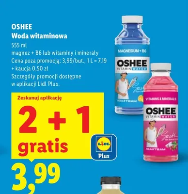 Woda witaminowa magnez + B6 promocja w Lidl