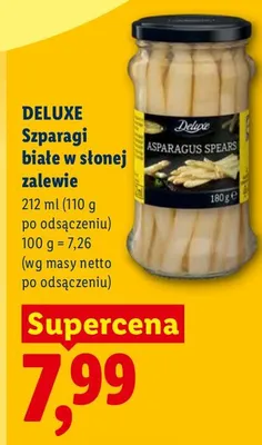 Szparagi białe w słonej zalewie promocja w Lidl