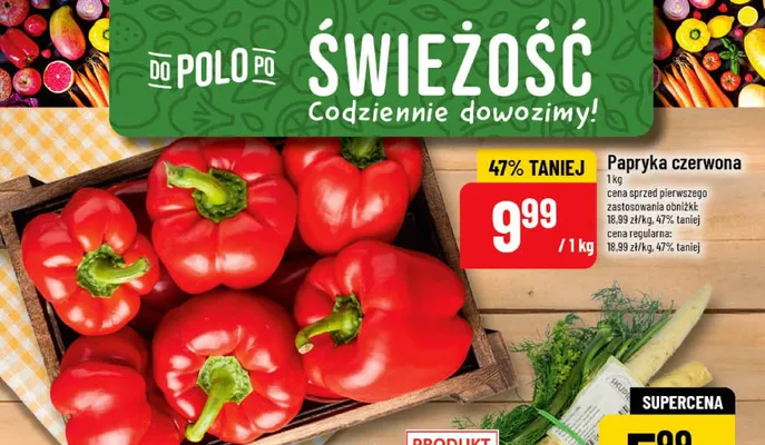 Papryka czerwona promocja w POLOmarket