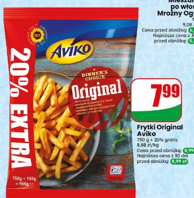 Frytki Original Aviko promocja w Dino