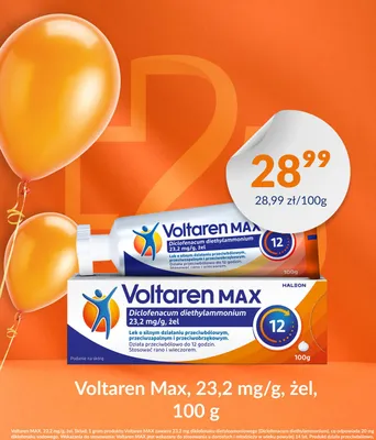 Żel Voltaren Max 23,2 mg/g promocja w DOZ.PL