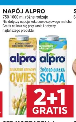 Napój owsiany Alpro Delikatnie kremowy Owies promocja w Stokrotka