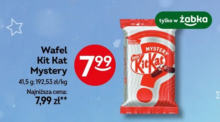 Wafel Kit Kat Mystery promocja w Żabka