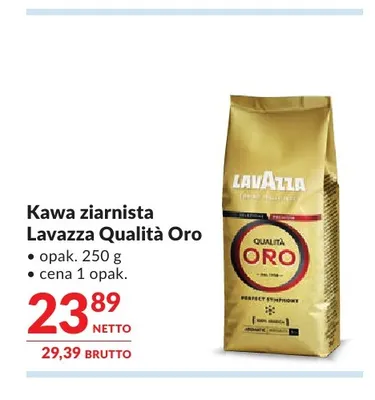 Kawa ziarnista Lavazza Qualità Oro promocja w Makro